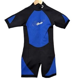 Obrien Wetsuit Black Blue Neoprene Seadoo‎ Suit Junior Size 14